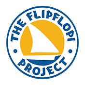 Flipflopi Project Logo Original White 150